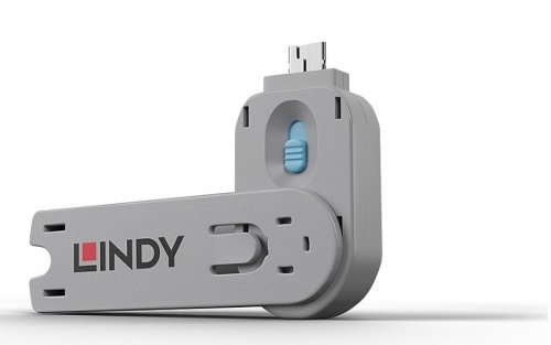 Lindy Chave bloqueadora de porta USB A, azul, 40622