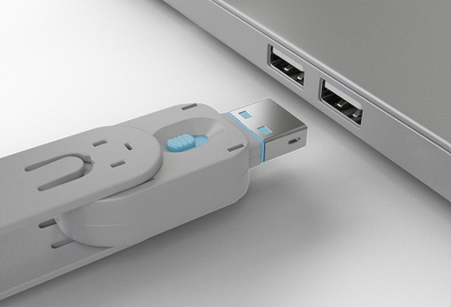 Lindy Chave bloqueadora de porta USB A, azul, 40622