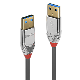Cabo USB 3.2 Tipo A para A de 3 m, 5 Gbps, Linha Cromo