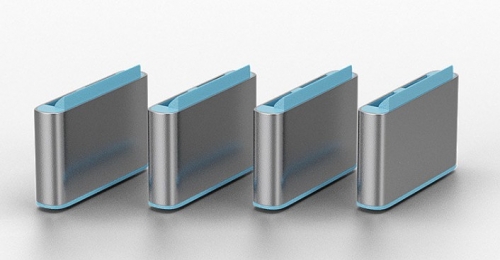 LINDY Bloqueador de porta USB C 4 peças + chave, azul, 40465