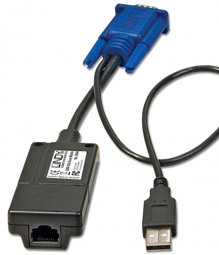 LINDY Módulo de acesso a computador CAT-32, USB e VGA