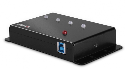 Hub Lindy USB 3.0 de metal com 4 portas