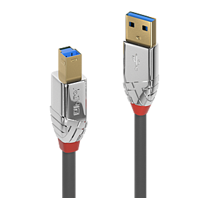 Cabo USB 3.2 tipo A para B de 2 m, 5 Gbps, Cromo Line