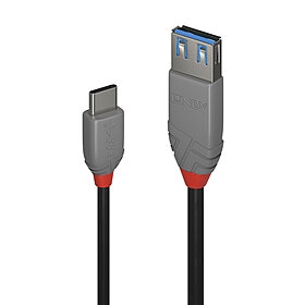 Cabo adaptador USB 3.2 tipo C para A de 0,15 m, 10 Gbps, Anthra Line - 36895