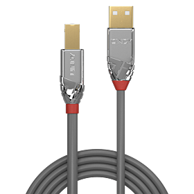 Cabo USB 2.0 tipo A para B de 5 m, Cromo Line