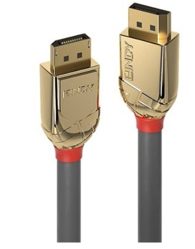 CABO LINDY 10M DISPLAYPORT 1.2 CABLE,GOLD LINE