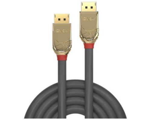 CABO LINDY 10M DISPLAYPORT 1.2 CABLE,GOLD LINE