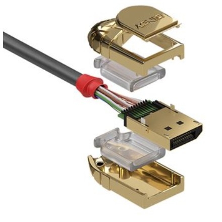 CABO LINDY 10M DISPLAYPORT 1.2 CABLE,GOLD LINE