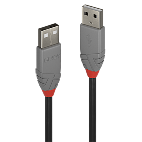 Cabo USB 2.0 tipo A para A de 0,5 m, linha Anthra