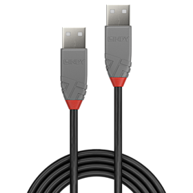 Cabo USB 2.0 tipo A para A de 0,5 m, linha Anthra