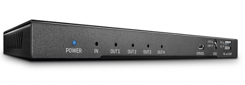 Divisor LINDY HDMI 18G de 4 portas com áudio e downscaling
