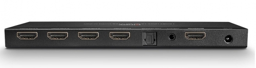 Divisor LINDY HDMI 18G de 4 portas com áudio e downscaling