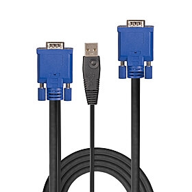 Cabo combinado KVM VGA e USB de 1 m