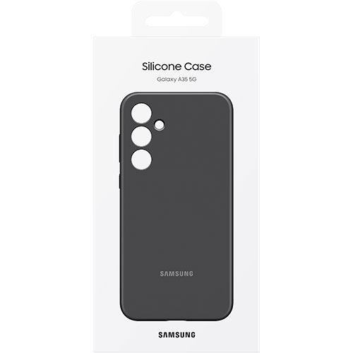 Capa de Silicone Samsung para Galaxy A35 - Preto
