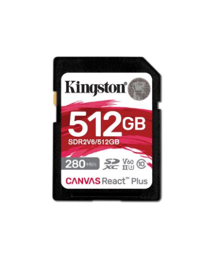 Memória 512GB SD Kingston CRPLUS 280R U3 V60