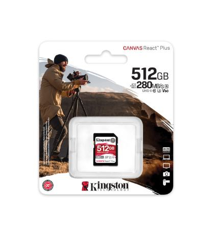 Memória 512GB SD Kingston CRPLUS 280R U3 V60