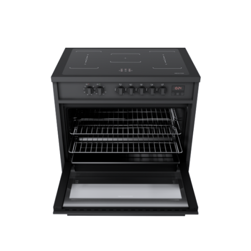 MEIRELES Fogão Elétrico E 913 BL Altura: 89 Largura: 90 Profundidade: 60  Cap.(L): 121 Cor: Preto