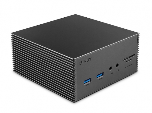 Docking Station Lindy DST-Pro 101, USB-C Laptop with 4K Support and 100W Power Supply