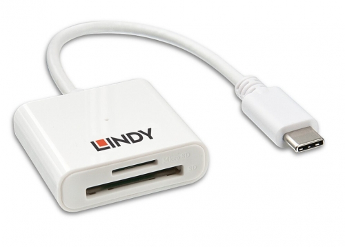 Leitor de cartão SD USB 3.2 Tipo C LINDY 43185