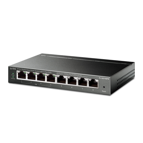 Switch TP-LINK 8portas Gigabit 4xPoE 802.3af - TL-SG108PE
