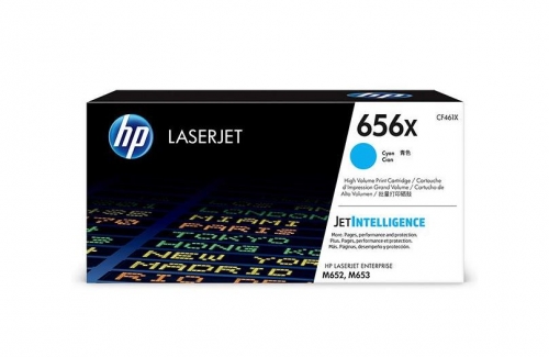 HP 656X - Alto Rendimento - azul cyan - original - LaserJet - cartucho de toner (CF461X) - para Color LaserJet Enterprise M652dn, M652n, M653dh, M653dn, M653x