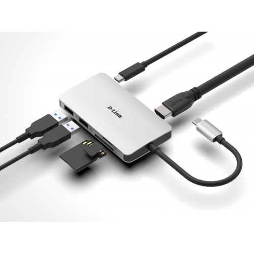 Estação de engate - USB-C / Thunderbolt 3 - HDMI D-Link DUB-M610