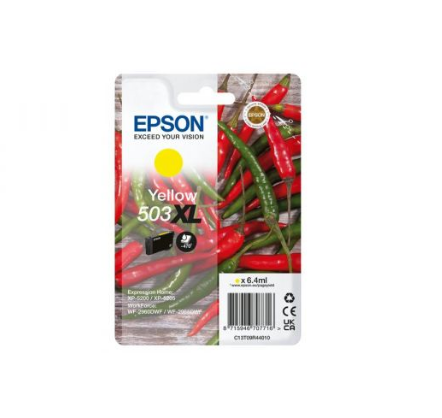 Epson 503XL - 6.4 ml - XL - amarelo - original - blister - tinteiro - para EPL 5200, RIP Station 5200, WorkForce WF-2960