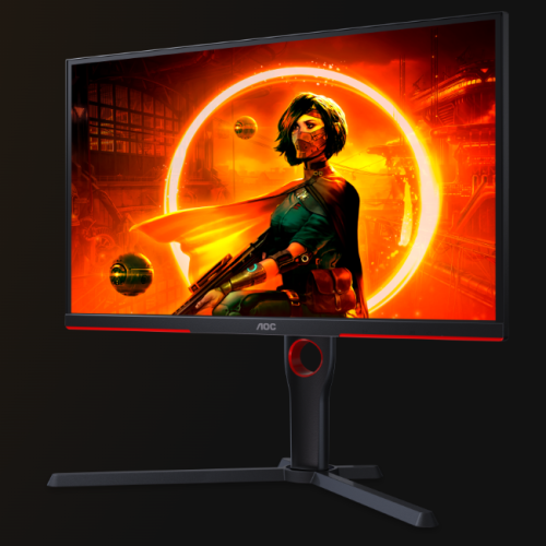 Monitor AOC Gaming 25G3ZM/BK G3 Series 24.5 polegadas Full HD  preto vermelho