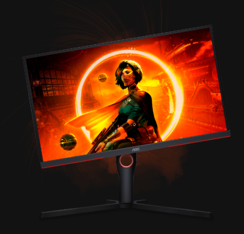 Monitor AOC Gaming 25G3ZM/BK G3 Series 24.5 polegadas Full HD  preto vermelho