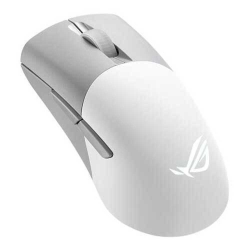 Rato Gaming ASUS ROG Keris Wireless AimPoint óptico 5 botões sem fios, com cabo 2.4 GHz, USB 2.0, Bluetooth 5.1 LE branco luar