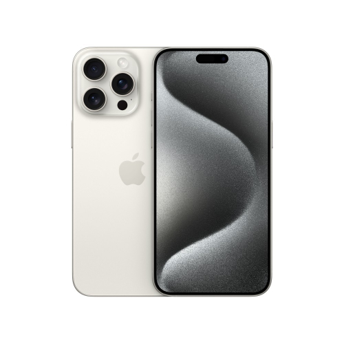 Smartphone Apple iPhone 15 Pro Max - SIM duplo / Memória Interna 1 TB - visor OLED - 6.7" - 2796 x 1290 pixels (120 Hz) - 3x câmaras traseiras 48 MP, 12 MP, 12 MP - front camera 12 MP - Titânio Branco