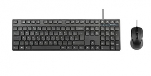 Conjunto de teclado e rato combo full size antimicrobiana USB AZERTY Francês preto Targus AKM622FR