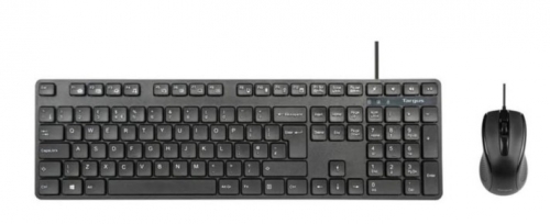 Conjunto de teclado e rato combo full size antimicrobiana USB QWERTY Reino Unido preto Targus AKM622UK