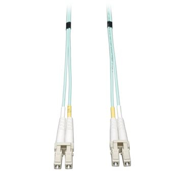 Cabo Eaton triplitte 10Gb Duplex Multimode 50/125 OM3 LSZH Cabo de fibra multimodo (LC/LC) - Aqua, 3M (10 ft.)