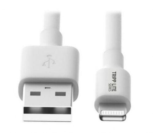 Cabo USB-A Eaton M100-003-WH USB macho para Lightning macho 1 m branco