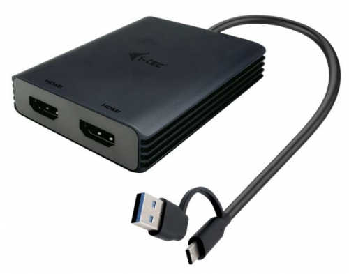 Adaptador i-tec USB-A/USB-C duplo 4K HDMI Video CADUAL4KHDMI