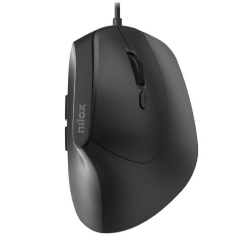 RATO NILOX VERTICAL USB COM FIO, PRETO