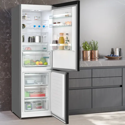 Frigorifico Combinado Siemens 2 portas KG-36-NXXBF Aço Inoxidável Preto Classe B