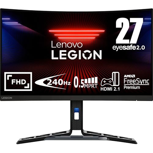 Monitor 27 polegadas Legion R27fc-30 FHD 16:9 0.5ms 240Hz Freesync Speakers Curve