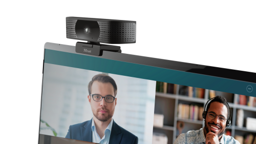 WEBCAM TRUST TEZA ULTRA HD 4K 2xMICRO AUTOFOCO USB E USB-C INCLUI TRIPE