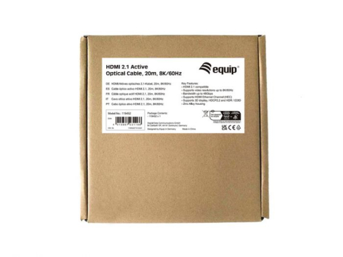 CABO EQUIP HDMI 2.1 ACTIVE OPTICAL 20M - 8K/60HZ