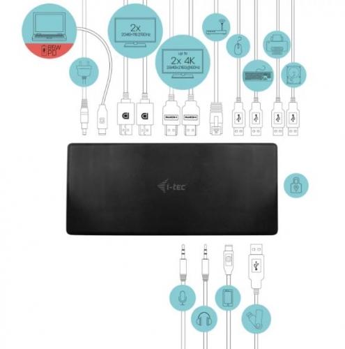 DOCKING STATION I-TEC USB-C QUATTRO PD 85 W