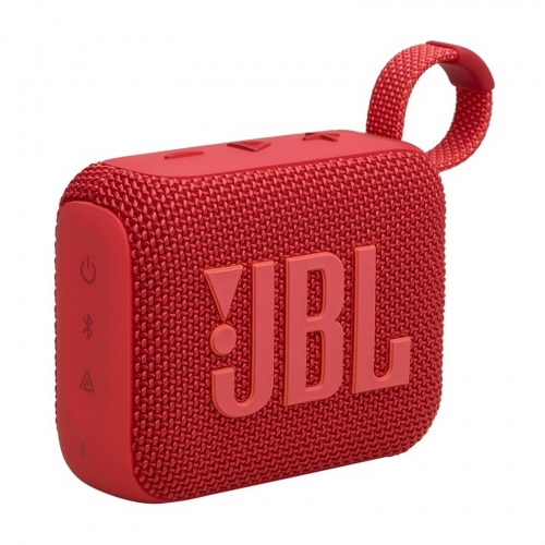 Coluna Portátil JBL Go 4, Bluetooth 5.3, Resistente à Água e Pó (IP67), Até 7h Autonomia + 2h Extra Playtime Boost, Vermelha