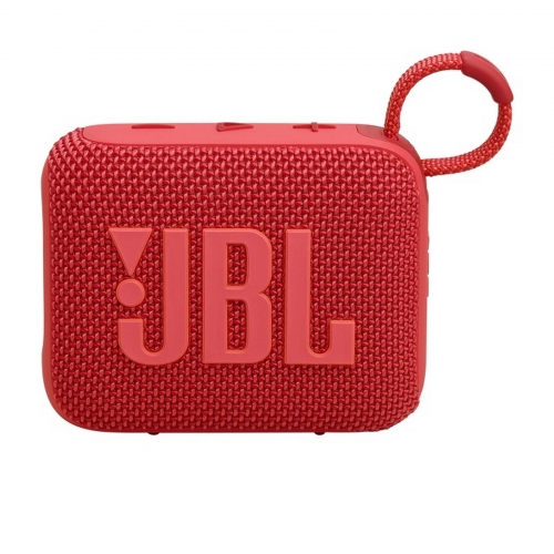 Coluna Portátil JBL Go 4, Bluetooth 5.3, Resistente à Água e Pó (IP67), Até 7h Autonomia + 2h Extra Playtime Boost, Vermelha