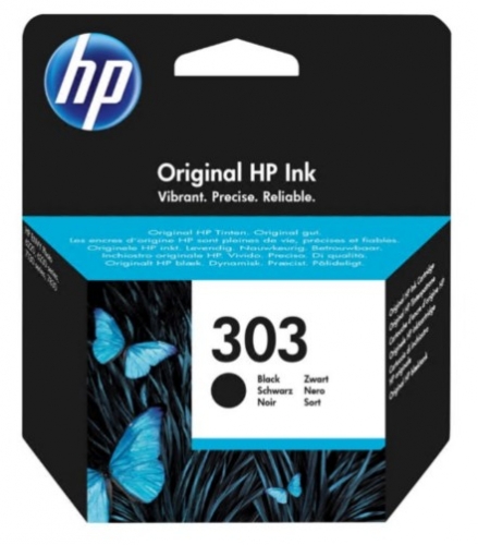 Tinteiro HP 303 4 ml preto original para ENVY Photo 62XX, Photo 71XX, Photo 78XX; ENVY Inspire 72XX, 79XX; Tango; Tango X