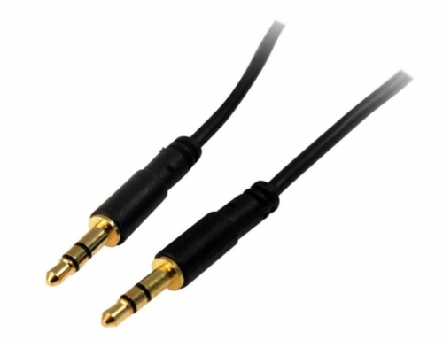 Cabo de áudio StarTech MU15MMS stereo 3.5 mm macho para mini-phone stereo 3.5 mm macho 4.6 m preto