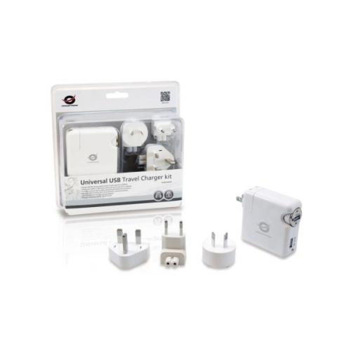 Conceptronic Universal USB Travel Charger Kit - CUSBCHARKIT