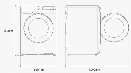 Máquina Lavar Roupa SAMSUNG WW90DG6U85LEU3 9Kg 1400RPM Branco 60CM