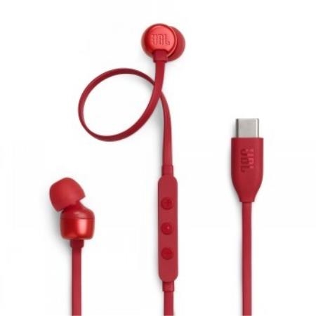 Auriculares JBL - USB-C T310 Vermelho