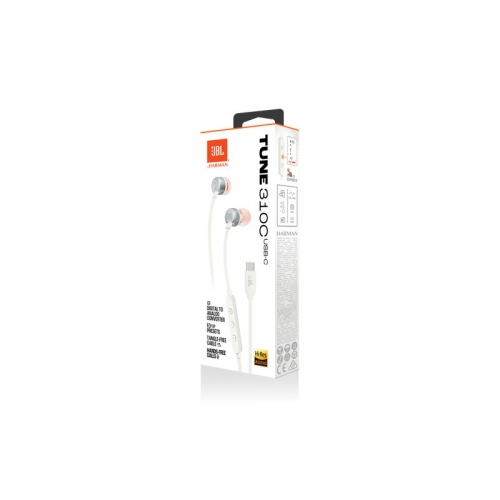 Auriculares JBL - USB-C T310 Branco